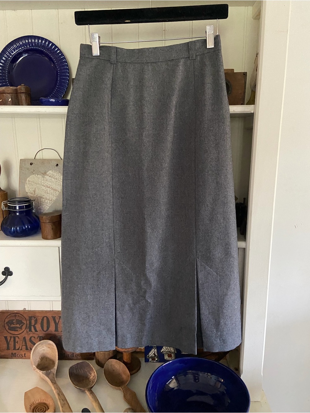 Daniel Hechter Classic Gray Women's A-Line Skirt